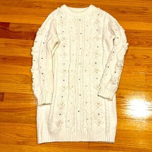 NY&C embellished sweater dress, size xs